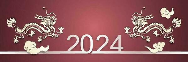 chino nuevo año 2024, el año de el continuar, vector