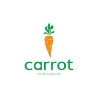 Carrot Illustration Creative Design Carrot Agricultural Product Logo Icon, Carrot Processing, Farmers Market, Vector