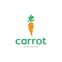 Carrot Illustration Creative Design Carrot Agricultural Product Logo Icon, Carrot Processing, Farmers Market, Vector