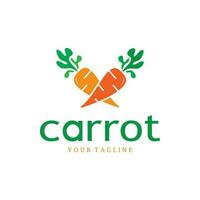 Carrot Illustration Creative Design Carrot Agricultural Product Logo Icon, Carrot Processing, Farmers Market, Vector