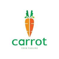 Carrot Illustration Creative Design Carrot Agricultural Product Logo Icon, Carrot Processing, Farmers Market, Vector