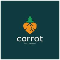 Carrot Illustration Creative Design Carrot Agricultural Product Logo Icon, Carrot Processing,vegan food, Farmers Market,Vector vector