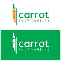 Carrot Illustration Creative Design Carrot Agricultural Product Logo Icon, Carrot Processing, Farmers Market, Vector