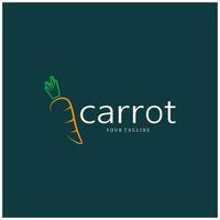 Carrot Illustration Creative Design Carrot Agricultural Product Logo Icon, Carrot Processing,vegan food, Farmers Market,Vector vector