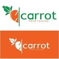 Carrot Illustration Creative Design Carrot Agricultural Product Logo Icon, Carrot Processing,vegan food, Farmers Market,Vector vector