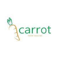 Carrot Illustration Creative Design Carrot Agricultural Product Logo Icon, Carrot Processing,vegan food, Farmers Market,Vector vector