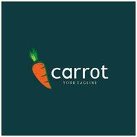 Carrot Illustration Creative Design Carrot Agricultural Product Logo Icon, Carrot Processing,vegan food, Farmers Market,Vector vector