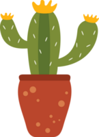 Houseplant on a Pot flat illustration png