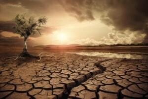 Climate change is a global issue that affects every living organism on our planet. photo