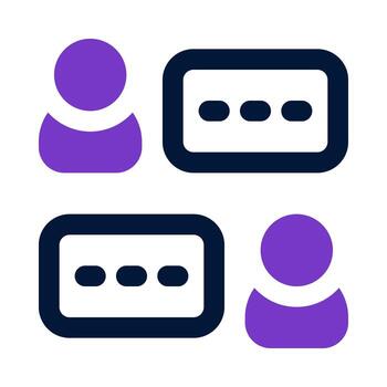 conversation icon for your website, mobile, presentation, and logo design. vector