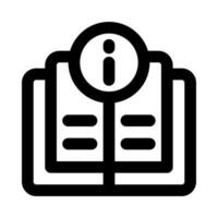 icono de libro para su sitio web, móvil, presentación y diseño de logotipo. vector