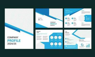 Business brochure pages template vector