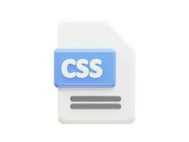 Css file format folder vector 3d