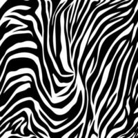 Hand drawn zebra skin retro seamless pattern vector