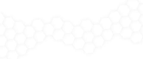 Abstract white geometric hexagon with futuristic technology digital hi-tech concept background. photo