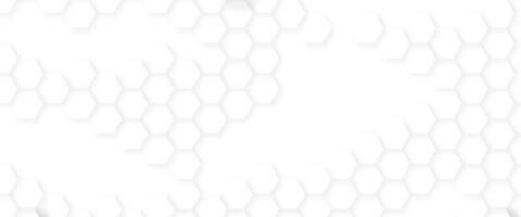 Abstract white geometric hexagon with futuristic technology digital hi-tech concept background. photo