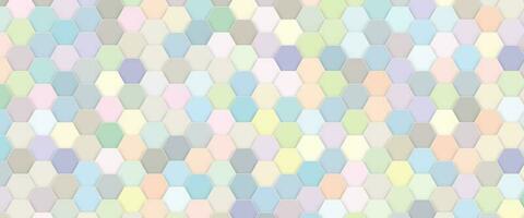 Abstract bright and colorful hexagon mosaic background. Beautiful colorful background of hexagonal shapes randomly. Hexagons line in luxury futuristic background. Fantasy style artistic wallpaper. photo