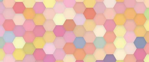 Hexagon abstract geometric shape background. Futuristic honeycomb mosaic pattern. Use for cover template, poster, banner web, flyer, print ad. Vector illustration photo