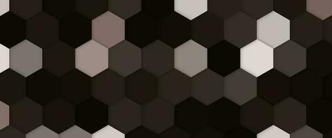 Abstract dark hexagon pattern. Seamless geometric Hexagonal background. photo