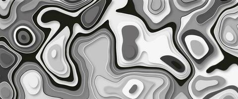 black and white abstract papercut background. Modern background with fluid and organic shapes. photo