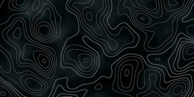 Background of the topographic map. Elevation contouring outline cartography texture. Geographic abstract grid. Futuristic wireframe landscape background. black and white seamless pattern. vector