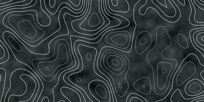 Background of the topographic map. Elevation contouring outline cartography texture. Geographic abstract grid. Futuristic wireframe landscape background. black and white seamless pattern. vector