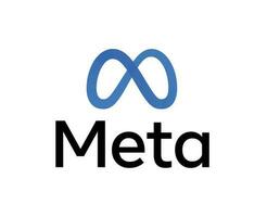 Meta Social Media Symbol Logo Design Vector Illustration