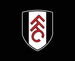 FC Fulham Club Logo Symbol Premier League Football Abstract Design Vector Illustration With Black Background