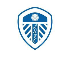 Leeds United Club Logo Blue Symbol Premier League Football Abstract Design Vector Illustration