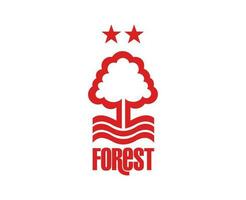 Nottingham bosque fc club símbolo logo primer ministro liga fútbol americano resumen diseño vector ilustración