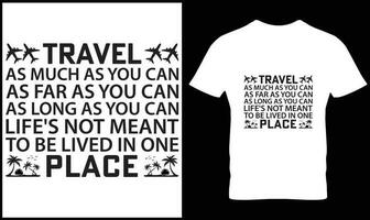 Travel t shirt design vector. vector