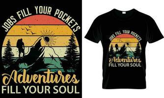 Travel t shirt design vector. vector