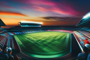 exotic football stadium background photo