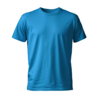Blue t-shirt isolated. Illustration AI Generative png