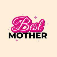 Best mother mummy day cute banner template design vector