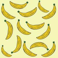 Banana fruit vector shape illustrations