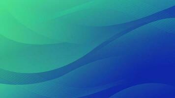 Abstract Gradient green blue liquid Wave Background vector