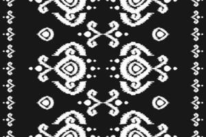 Abstract beautiful ikat art. Ethnic seamless pattern in tribal. American, Mexican style. Design for background, illustration, clothing, carpet, batik, fabric, embroidery. vector