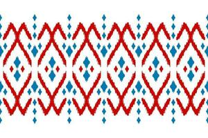 Abstract ethnic pattern art. Ikat seamless pattern traditional. American, Mexican style. vector