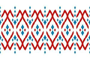 Abstract ethnic pattern art. Ikat seamless pattern traditional. American, Mexican style. vector