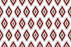 Fabric ikat pattern art. Ethnic seamless pattern traditional. American, Mexican style. vector