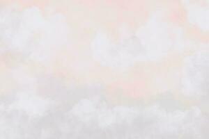 Color of sky with clouds for background, Soft clouds sky by hand drawn. photo