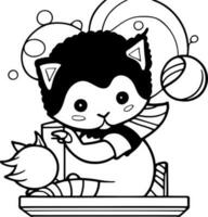 A Cute Kitten Coloring Page Adventure photo