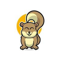 Squirrel hamster mascot vector