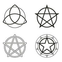 wicca vector icono