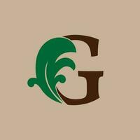 letter G square frames floral initial vector logo design for fashion and luxury lifestyle brand