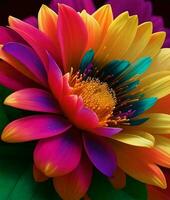 Multi color flower photo