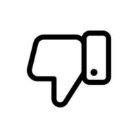 Simple Dislike icon. The icon can be used for websites, print templates, presentation templates, illustrations, etc vector