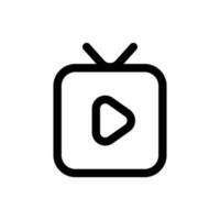 Simple Live Stream icon. The icon can be used for websites, print templates, presentation templates, illustrations, etc vector