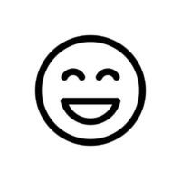Simple Emoticon icon. The icon can be used for websites, print templates, presentation templates, illustrations, etc vector